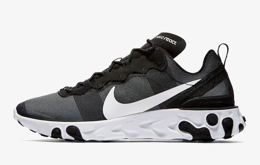The Nike React Element 55 "Core Black" Is On Sale For $61.58 Shipped!