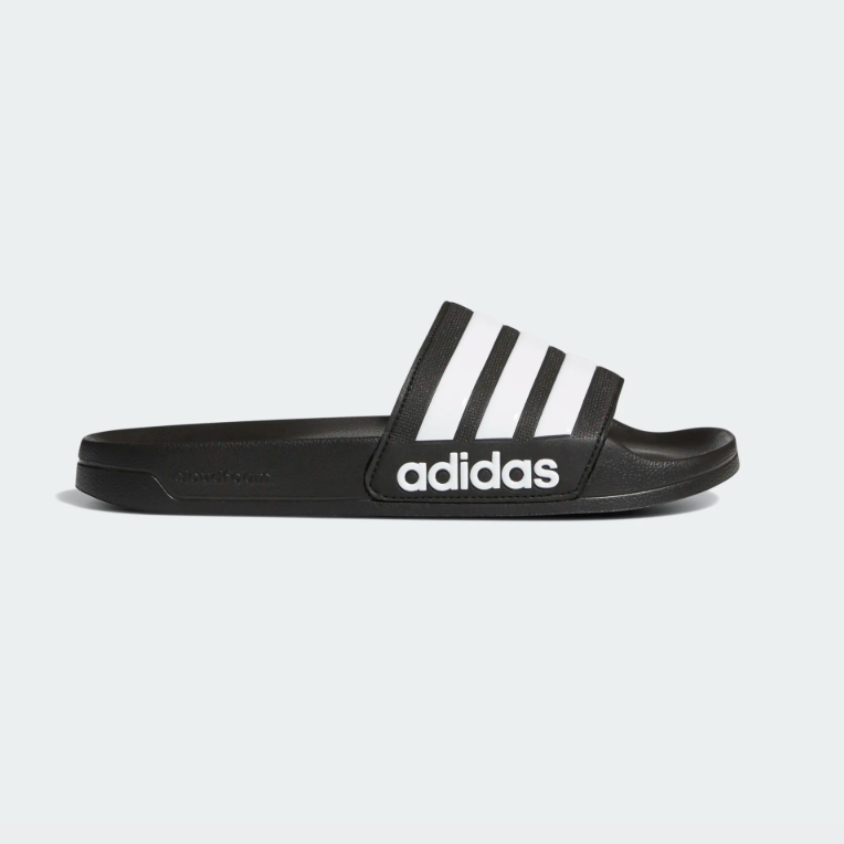 The Core Black adidas Adillete Cloudfoam Slides Are On Sale For 40% Off!