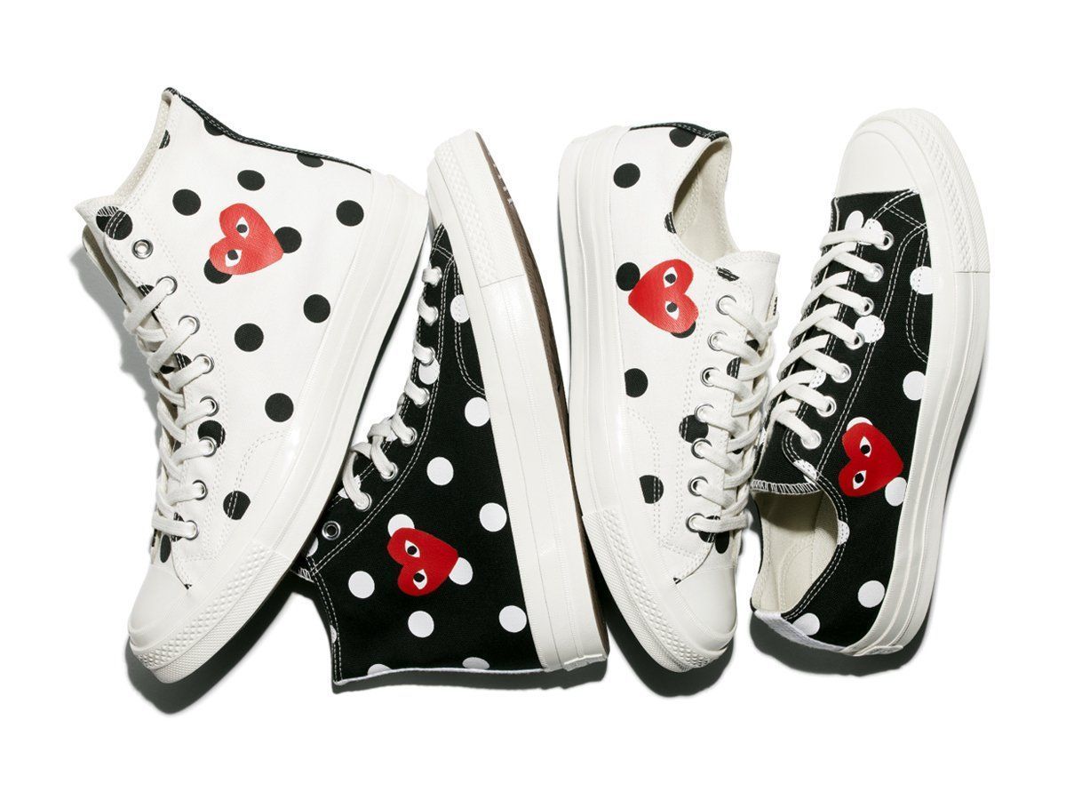 The Comme Des Garcons x Converse Collection Is On Sale For 20% Off!