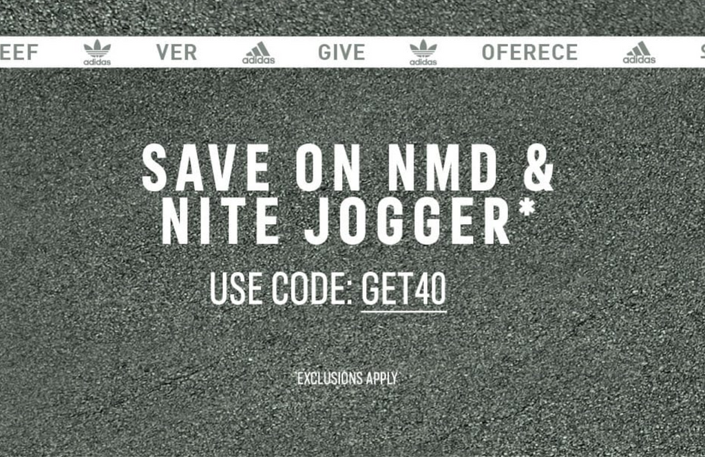 Take 40% Off adidas NMD, POD Boost, And Nite Joggers!