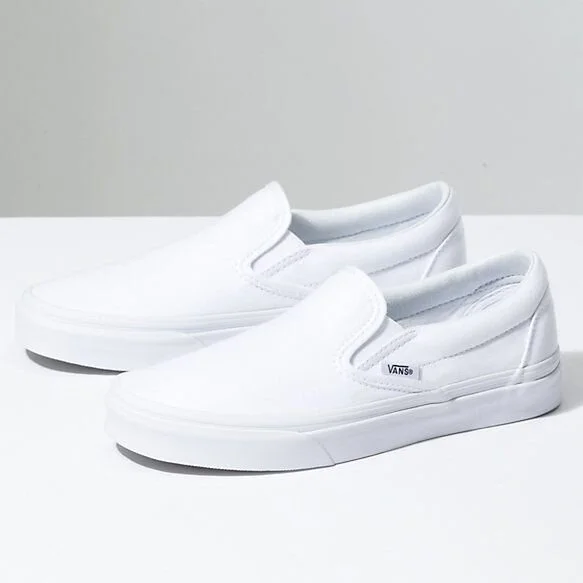 Vans Classic Slip On in "True White" Is On Sale For 20% Off!