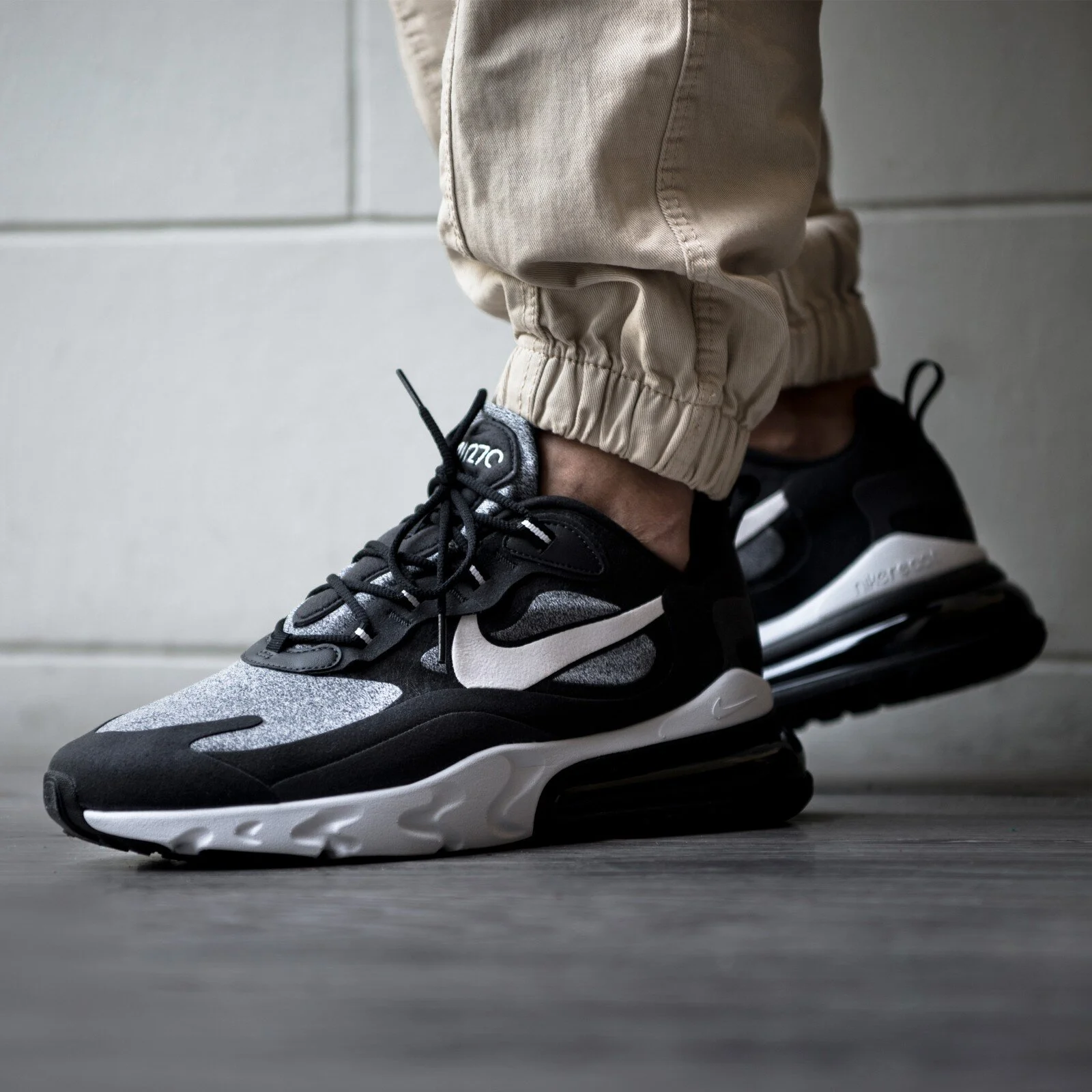Nike Air Max 270 React "Off Noir" On Sale Over 40% Off!