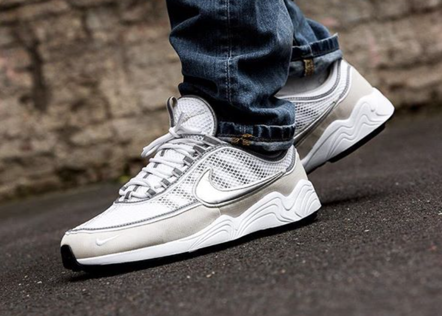 The "White/Metallic Silver" Nike Zoom Spiridon Is On Sale For 44% Off!