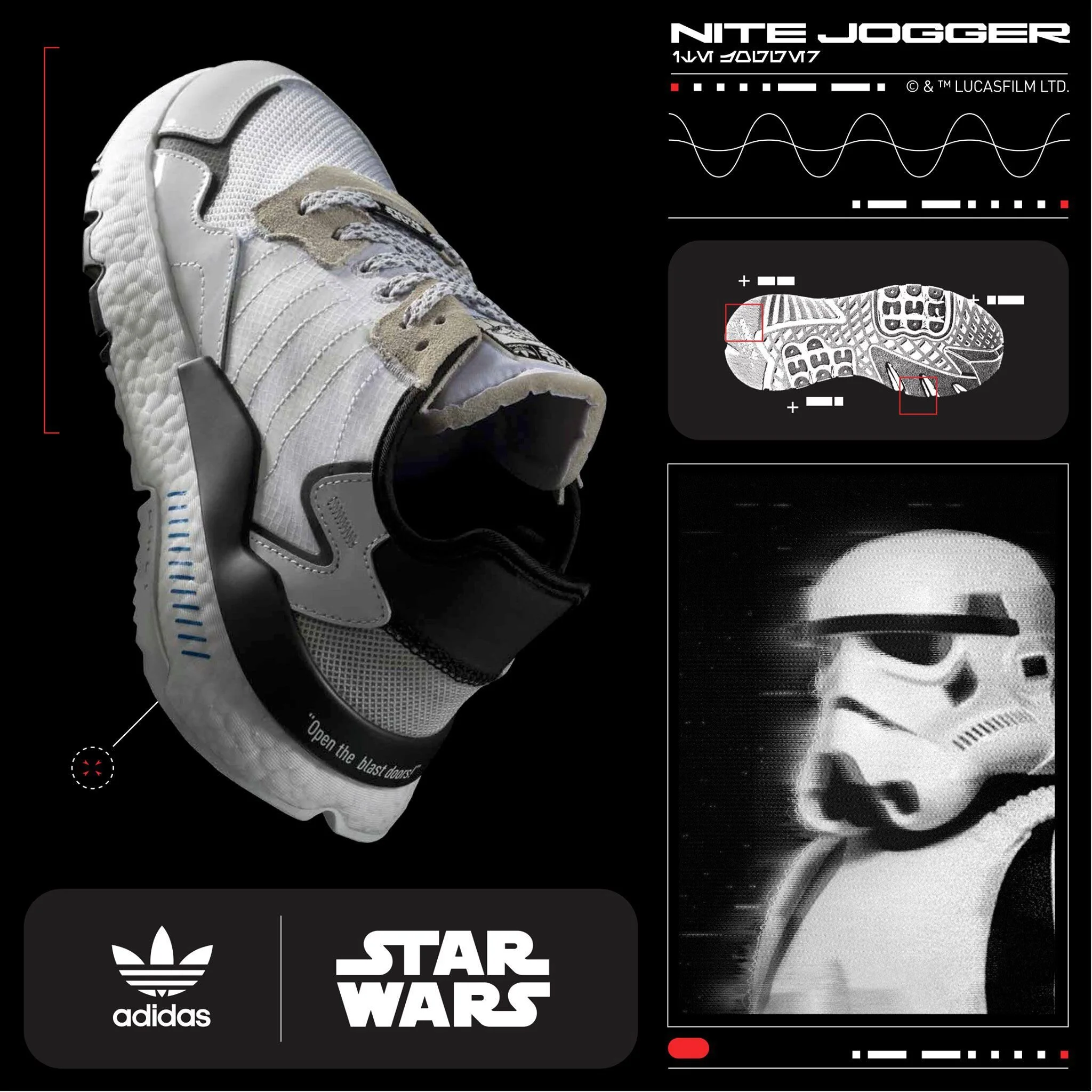 The Stormtrooper adidas x Star Wars Nite Jogger Is On Sale For 20% Off!