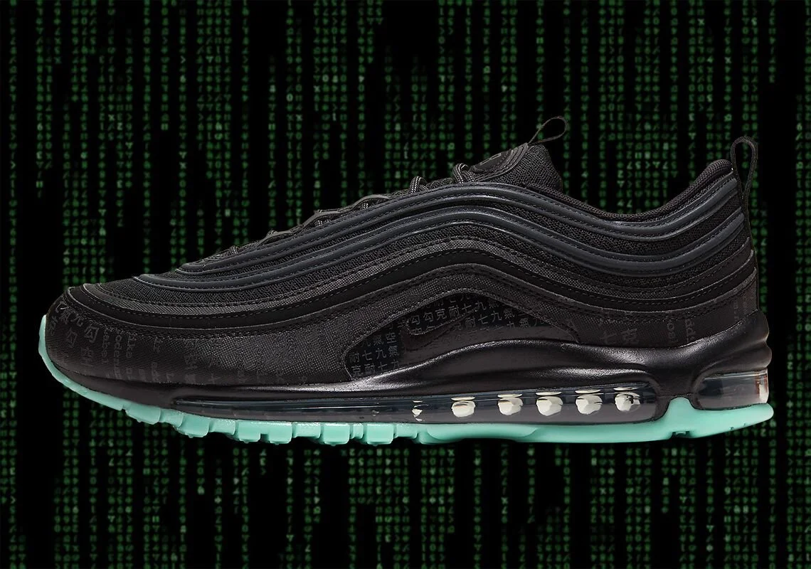 The Nike Air Max 97 Glow in the Dark "Matrix" Is On Sale For 25% Off!