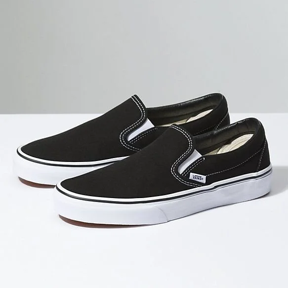 The Vans Classic Slip On in "Black/White" Is On Sale For $36 Shipped!