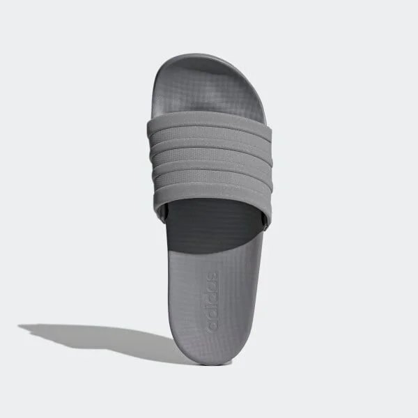 The "Mono Grey" adidas Adilette Comfort Slides are on sale for $12.60!