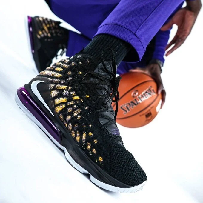 The "Lakers" LeBron 17 on sale for $119.99, retail $200!