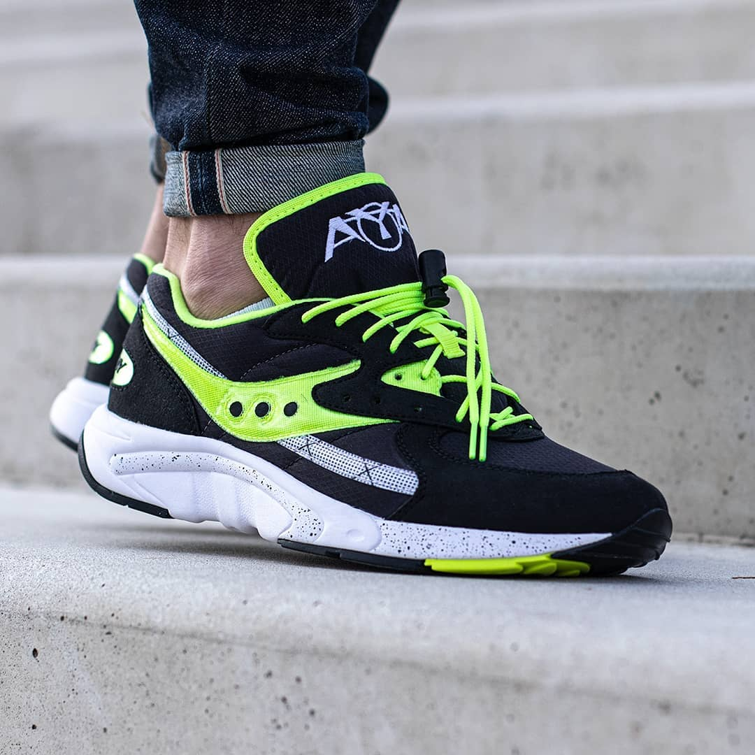 The Saucony AYA OG "Black Neon" Is On Sale For $39.99!