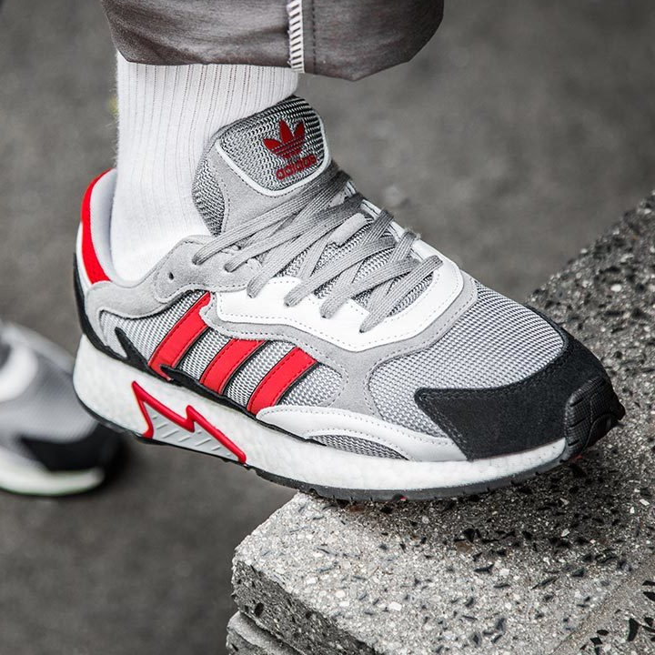 The adidas Tresc Boost "Grey Scarlet" Is On Sale For $47.99!