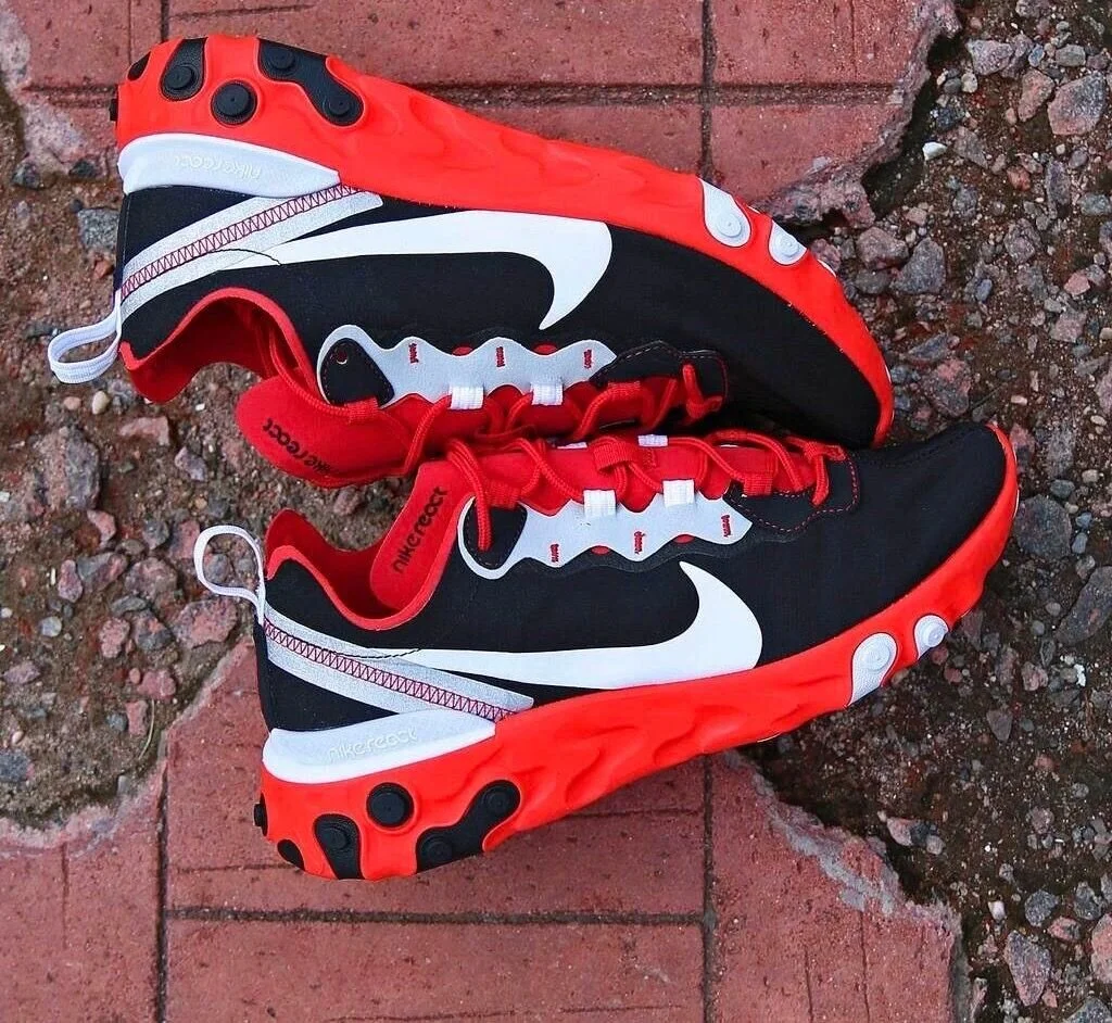 The Nike React Element 55 "Black Red"  Is On Sale For 50% Off!
