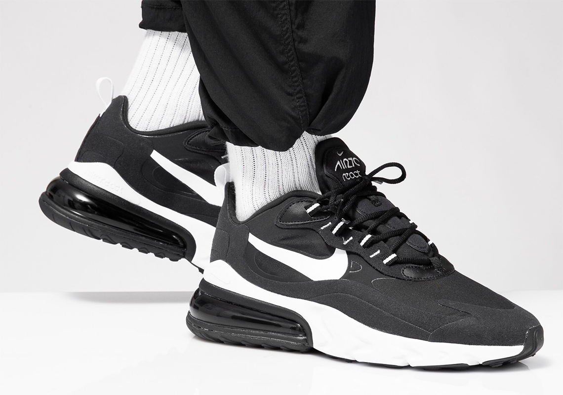 The Nike Air Max 270 React "Black White" Is On Sale For $62.27!