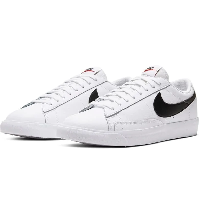 The Nike Blazer Low Leather "Black/White" Is On Sale For 25% Off!