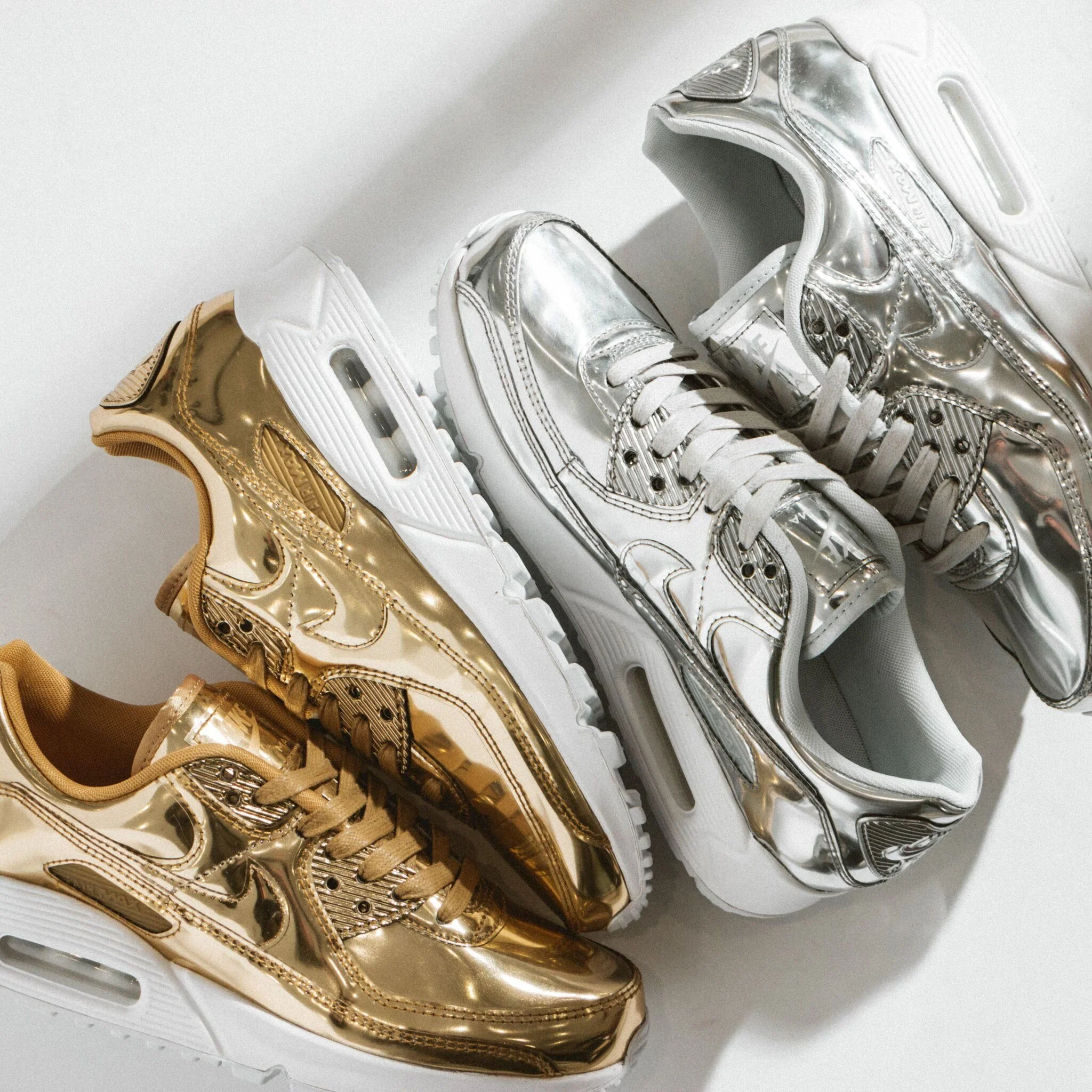 The Nike Air Max 90 "Liquid Metal" Pack Is On Sale For 25% Off!
