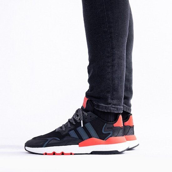 The Reflective adidas Nite Jogger in Black/Infrared Is On Sale For 55% Off!