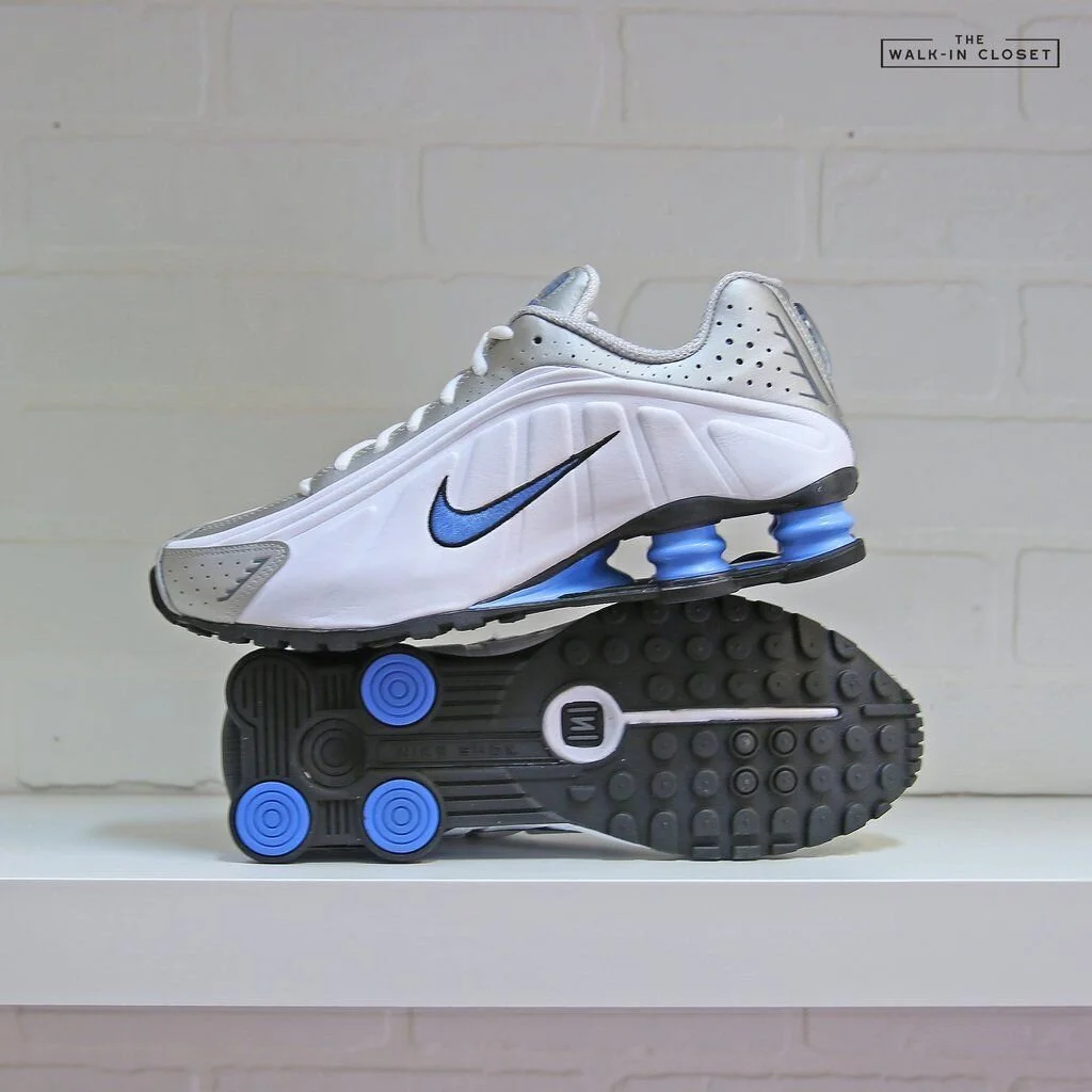 The "White/University Blue" Nike SHOX Is On Sale For $84!