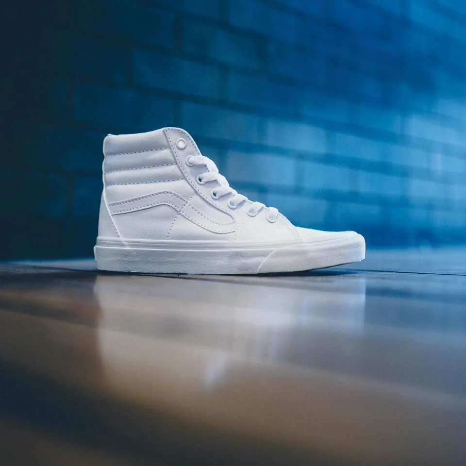 The Triple White Vans SK8 Hi Is On Sale For $44 Shipped!
