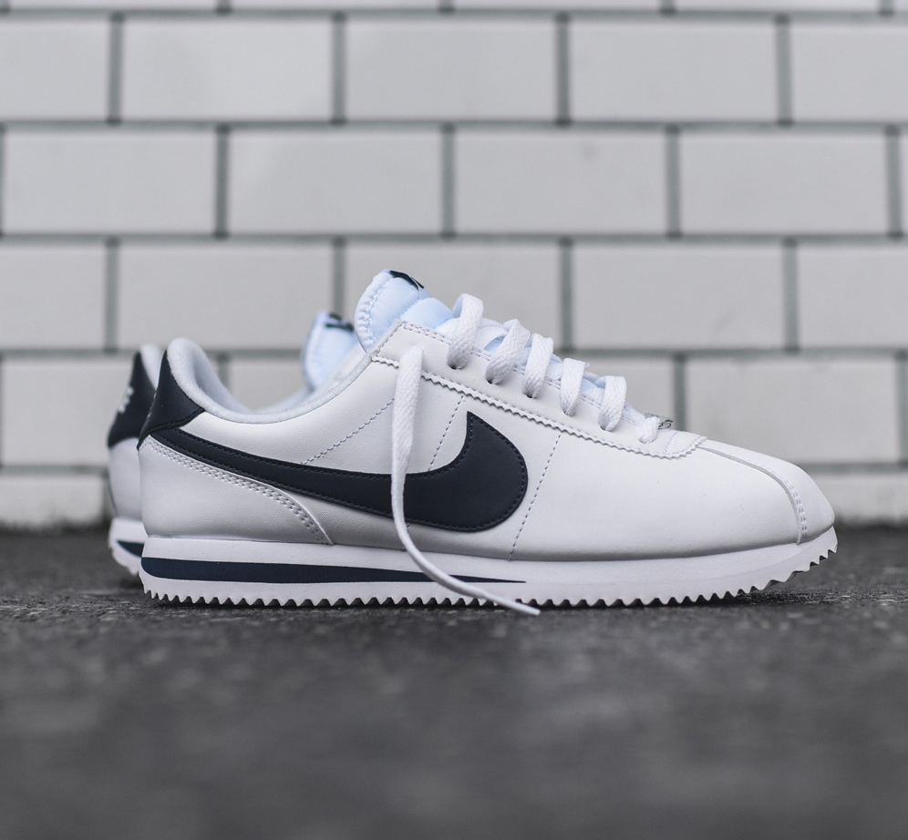 The Nike Cortez Leather "White Black" Is On Sale For $44.99!
