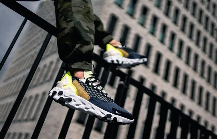 The Navy/Neon Nike React Sertu Is On Sale For 50% Off!