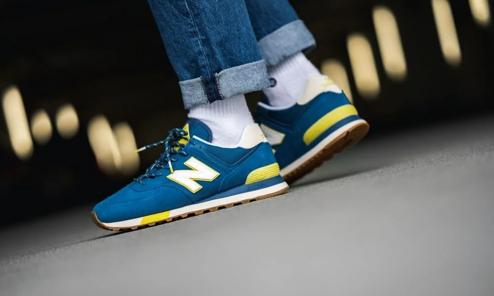The New Balance 575 "Blue/Yellow" Is On Sale For 54% Off!