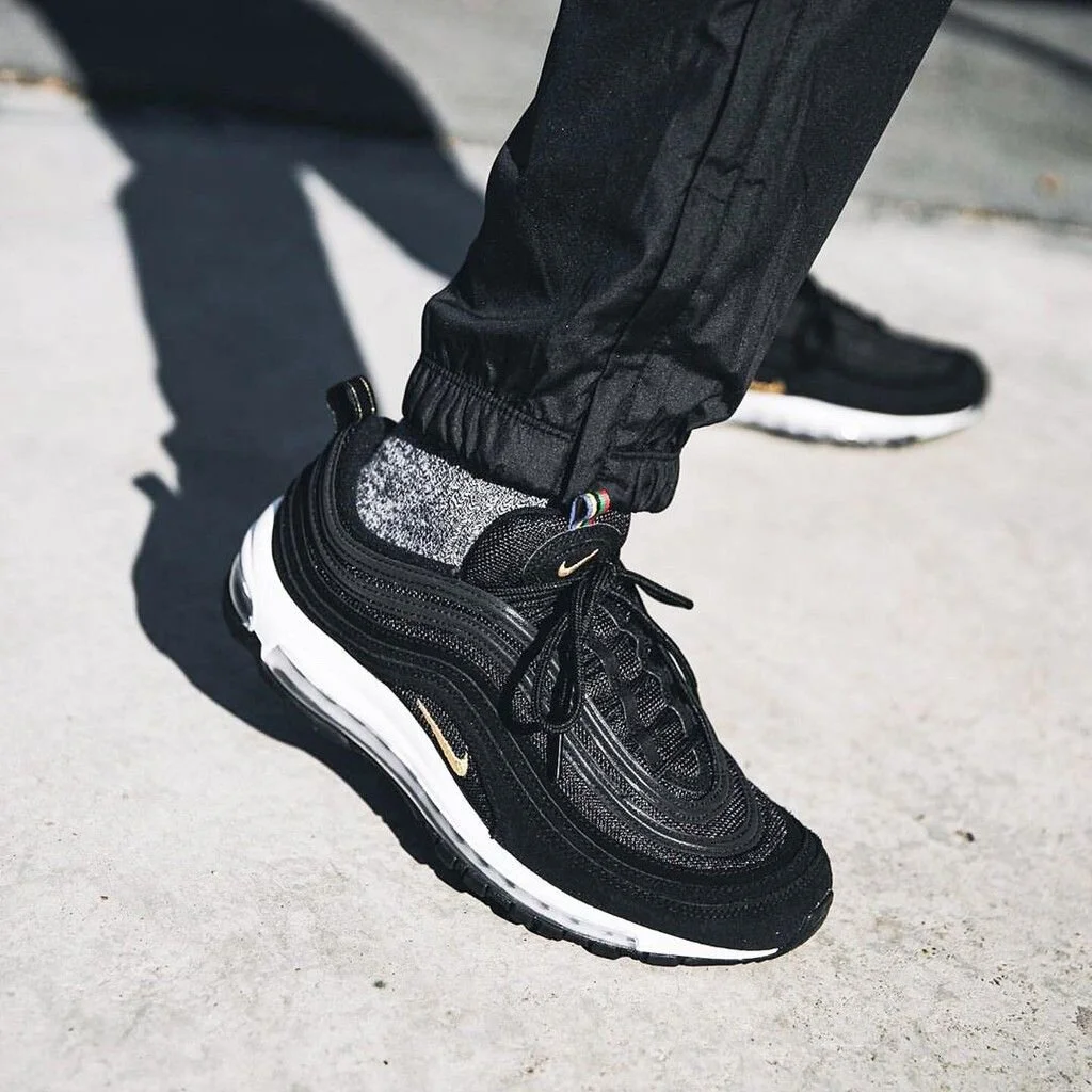 The "Black/Gold" Nike Air Max 97 QS Is On Sale For $137 Shipped!