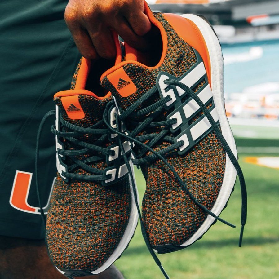 The adidas Ultra Boost 4.0 "Miami Hurricanes" Is On Sale For $119.99!