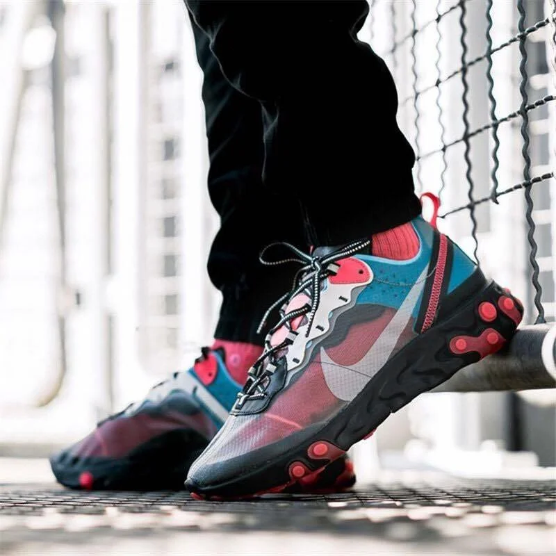 The Nike React Element 87 "Solar Red/Blue Chill" Is On Sale For $75!