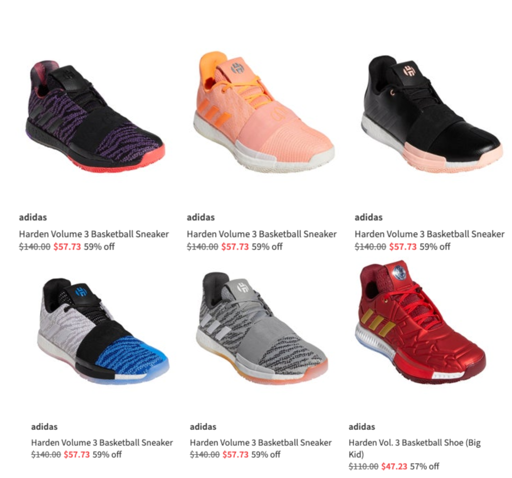 The adidas James Harden Basketball sneakers Is On Sale For Up To 60% Off!