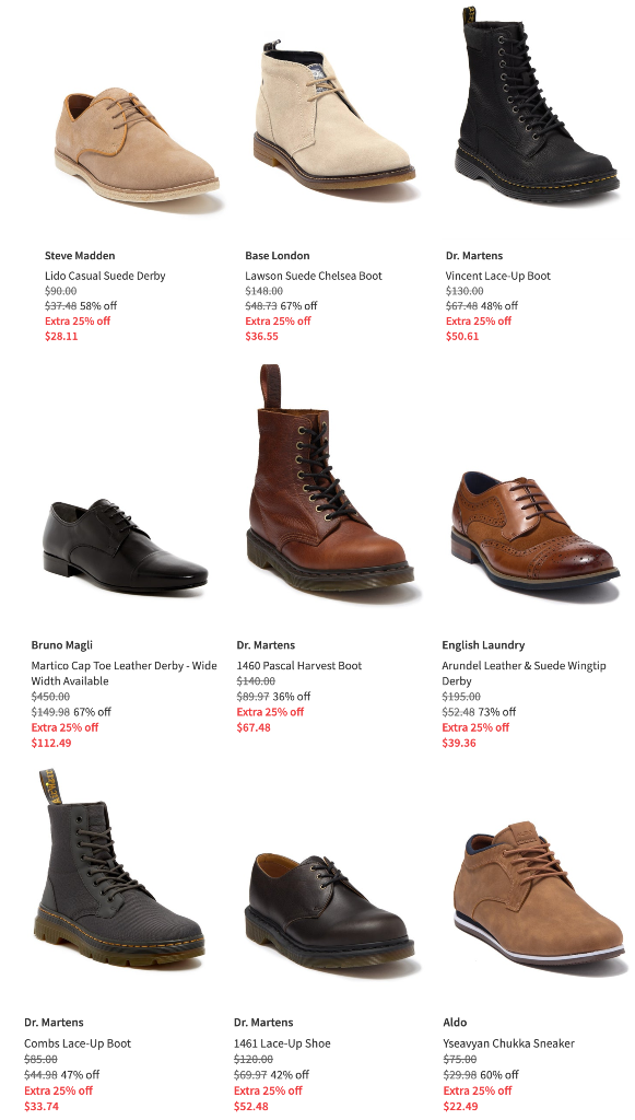 Take An Extra 25% Off Markdowns For Footwear Via Nordstrom!