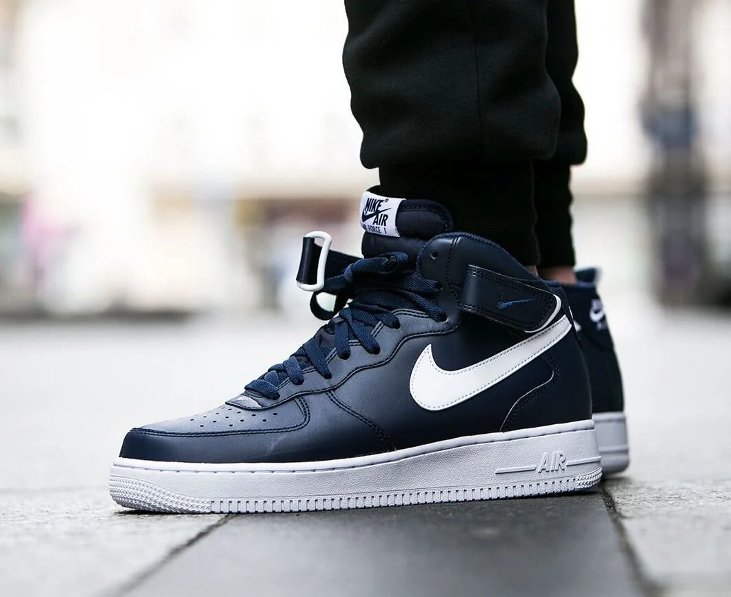 The Nike Air Force 1 Mid "Midnight Navy" Is On Sale For 25% Off!
