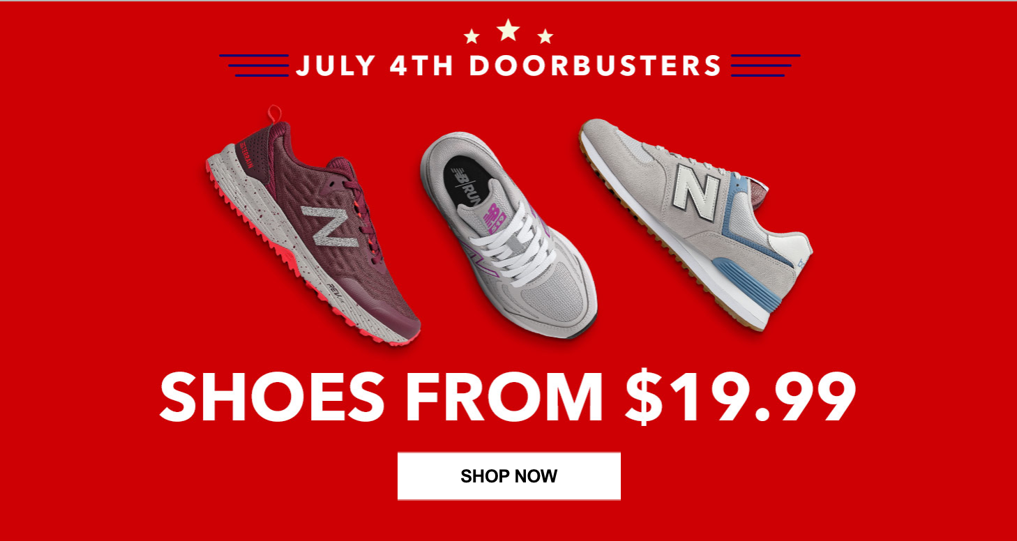 New Balance On Sale From $19.99!