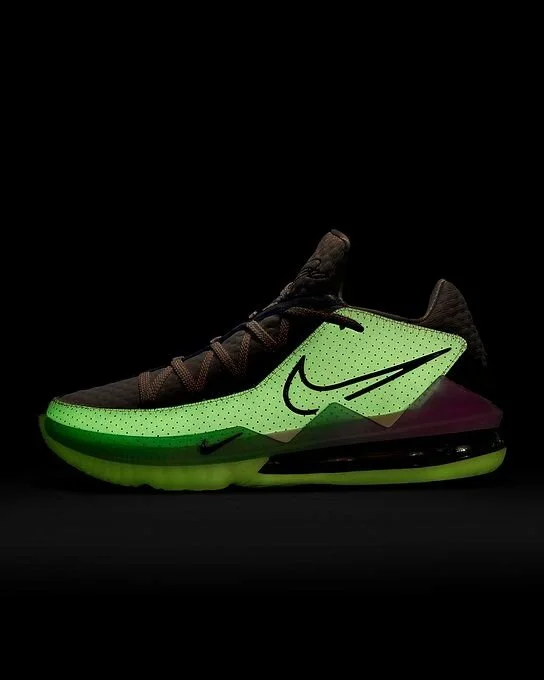 The Nike "Glow In The Dark" LeBron 17 Low Is On Sale For $119.99!