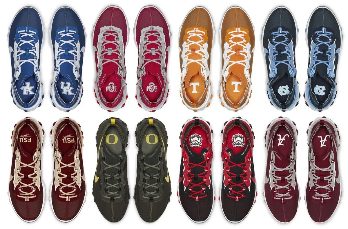 Nike x NCAA Element React 55 collection Release Links