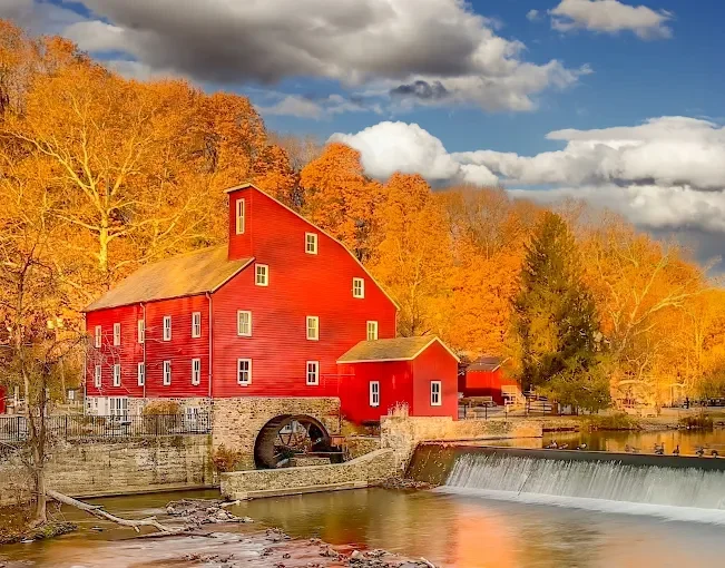 Winter Village at Red Mill Museum