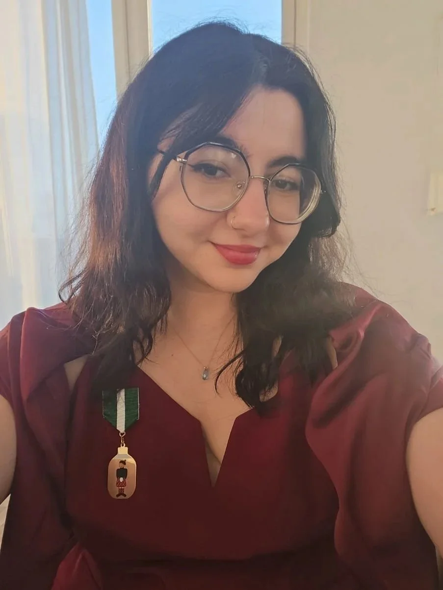  Christy Abou Saad (she/her) | PR-Mästare       I am responsible for the PR of the nation which includes the advertisement for our events (from the menu to all the special events and everything in between!), collaborations with other organizations an