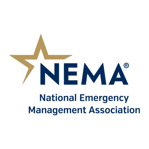National Emergency Management Association (NEMA) logo. Lima Charlie Inc. partners with NEMA to provide housing solutions during emergency recovery.
