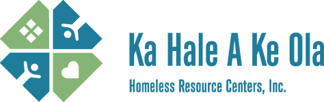 Ka Hale A Ke Ola logo, representing the Homeless Resource Centers, Inc., featuring colorful icons symbolizing housing, health, and community support. Lima Charlie Inc. supports the Hawaii community through housing missions, aiding recovery efforts.