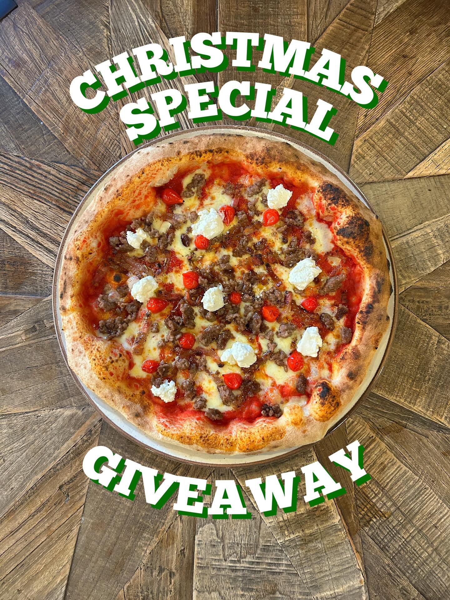🎄🚨CHRISTMAS GIVEAWAY🚨🎄

🍕Win a FREE MEAL FOR TWO this December!🍕

TO ENTER:
💥FOLLOW US
💥LIKE &amp; ADD THIS POST TO YOUR STORY
💥TAG YOUR PIZZA PARTNER IN THE COMMENTS

🥇Winner announced FRIDAY 12th December🥇