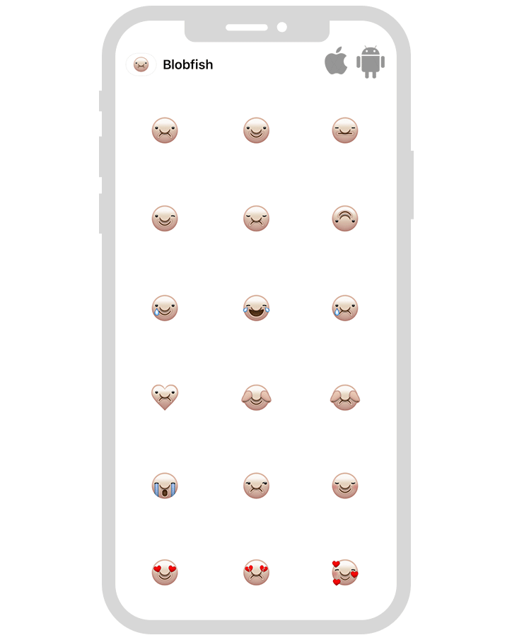 Blobfish Emojis — Jen Lewis