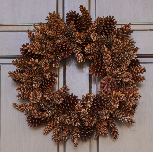 Natural Pinecone Wreath