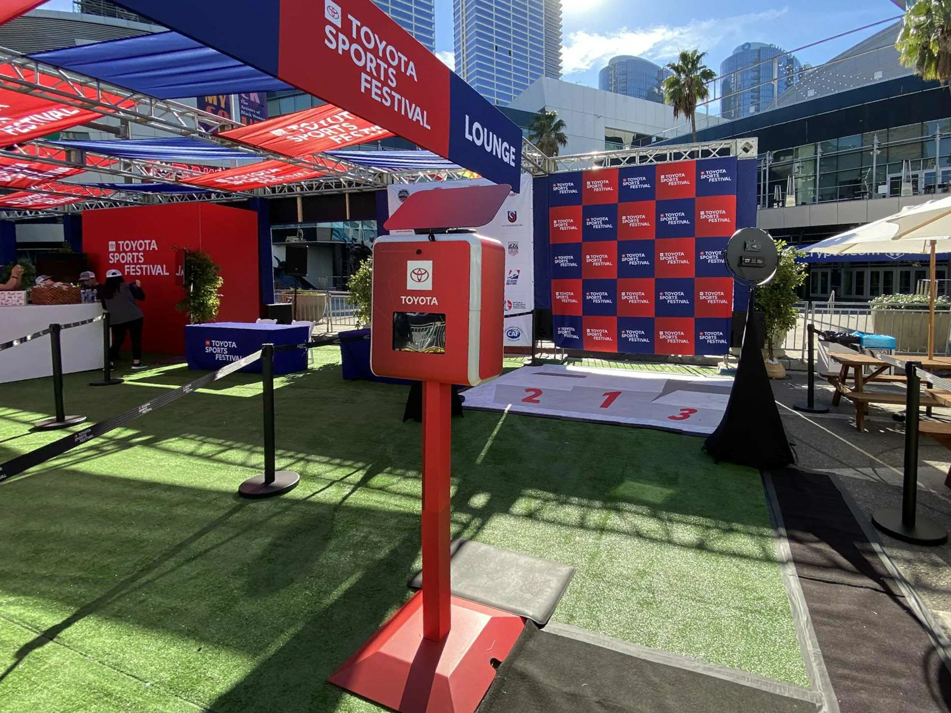Photo Booth Activation during Toyota Sports Festival Outside at the LA Auto Show.