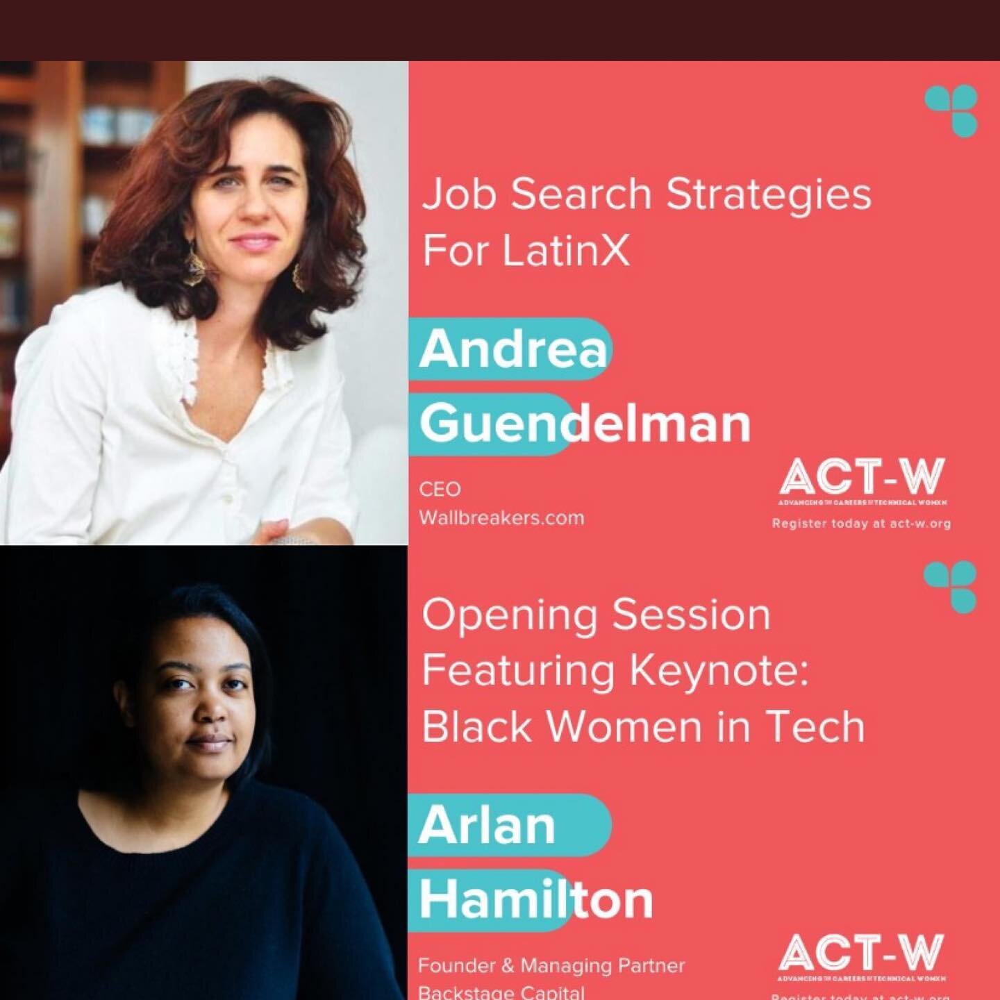 Excited to inspire alongside @arlanwashere , and other professionals in tech for speaking sessions, hands-on workshops, one-on-one coaching sessions, a career fair, and so much more. You won&rsquo;t want to miss this event! Register using this link &