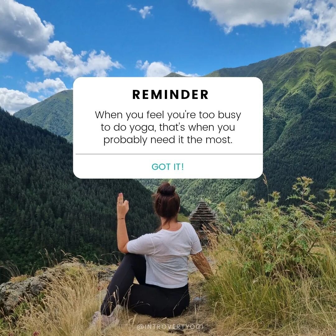 Your Monday reminder to be your best friend &amp; roll out your yoga mat ❤️

Even when you don't really feel like it

Even if you feel you should be doing something &quot;more productive&quot;

Even when you think that you just have 20 minutes and th