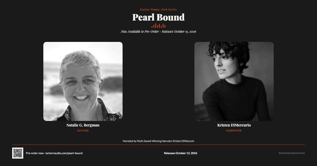 Pearl Bound audiobook by Natalie G. Bergman, performed by award-winning narrator Kristen DiMercurio.