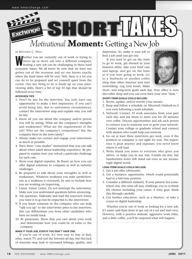 Getting a New Job
