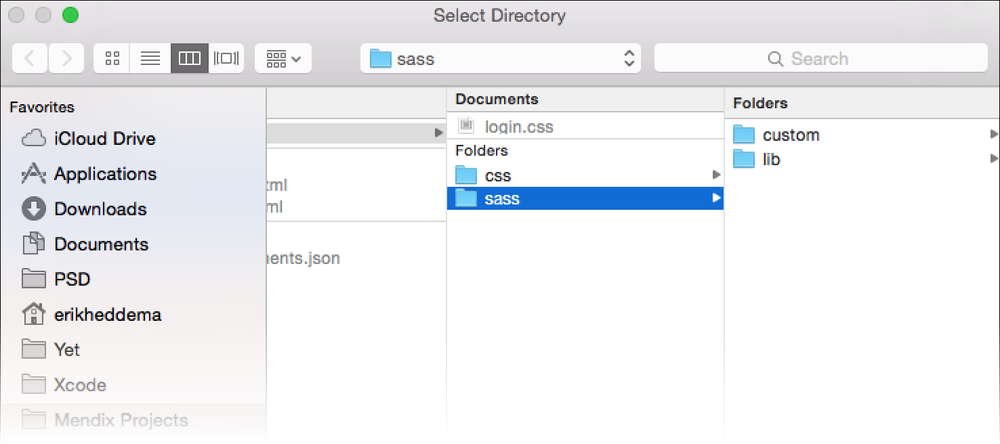  SASS folder in Mendix project directory. Credit, Mendix 