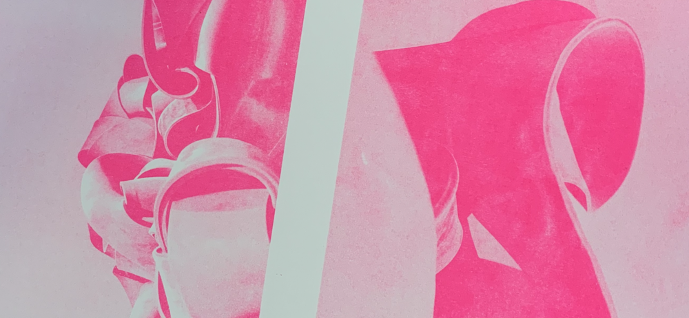  Close-up of riso print 