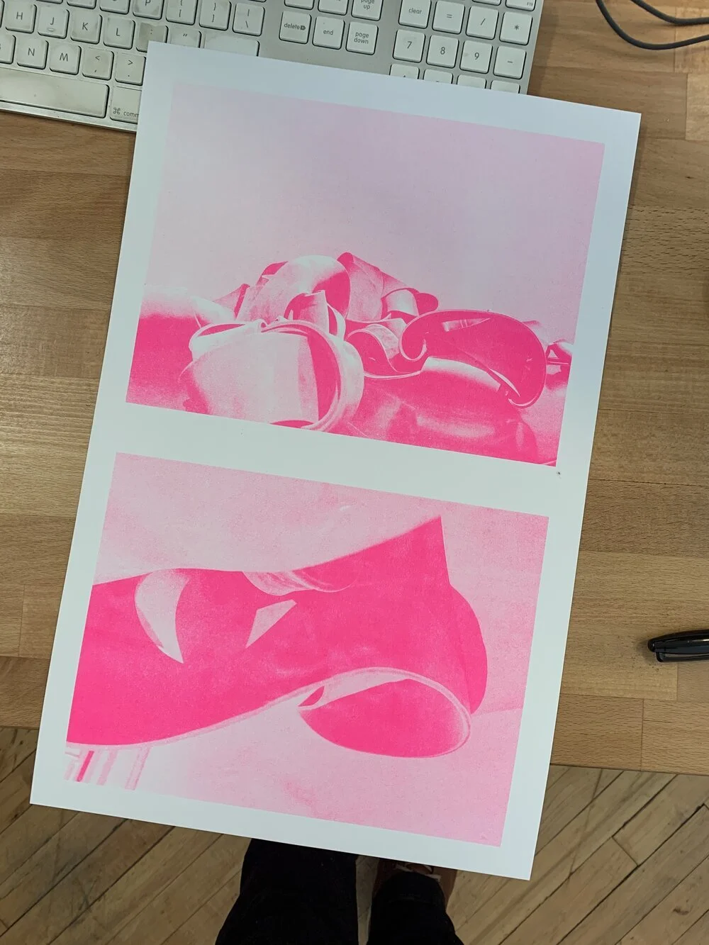  1 color run in fluorescent pink 