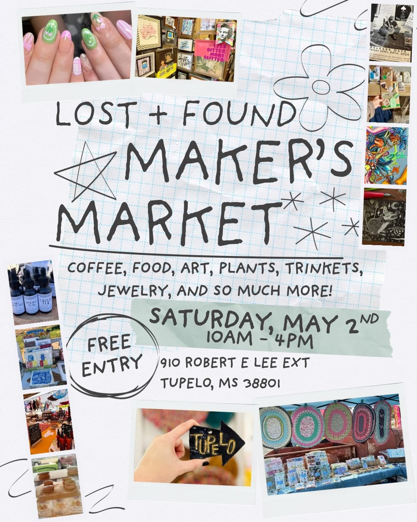 We can&rsquo;t wait for Maker&rsquo;s Market! Come have a great time supporting small businesses and local artists with us!🧵🖼️💐