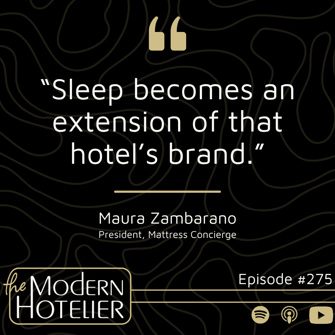 "Sleep becomes an extension of that hotel's brand."